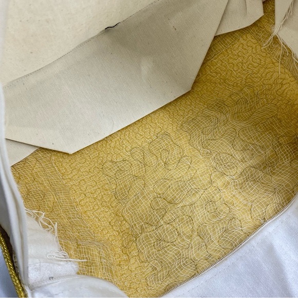 Hollywood Regency Style Boho Metallic Gold Stitching Accent Quilted Pillowcases - Picture 10 of 10
